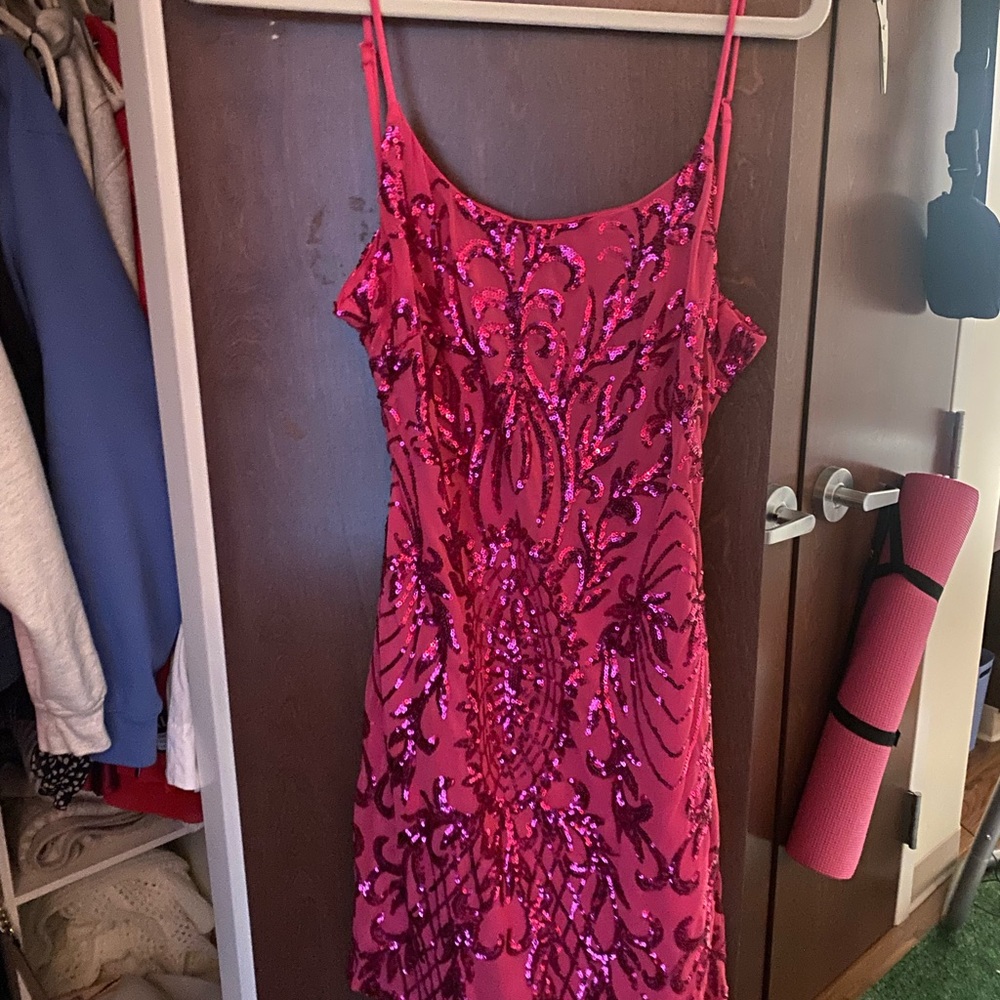 sequin cocktail dress
